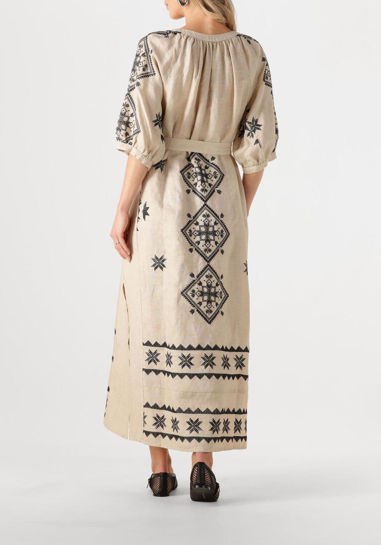 ecru greek archaic kori maxi jurk 230652