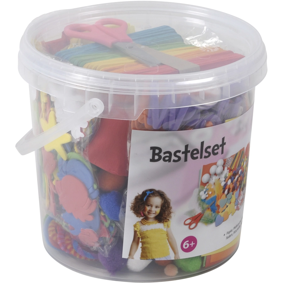 knorr toys® Bastelset Creative bucket750-tlg. blau