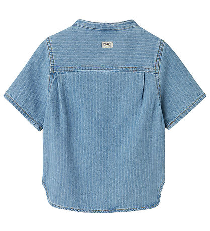 Name It Hemd - NkmFelix - Light Blue Denim/Streifen