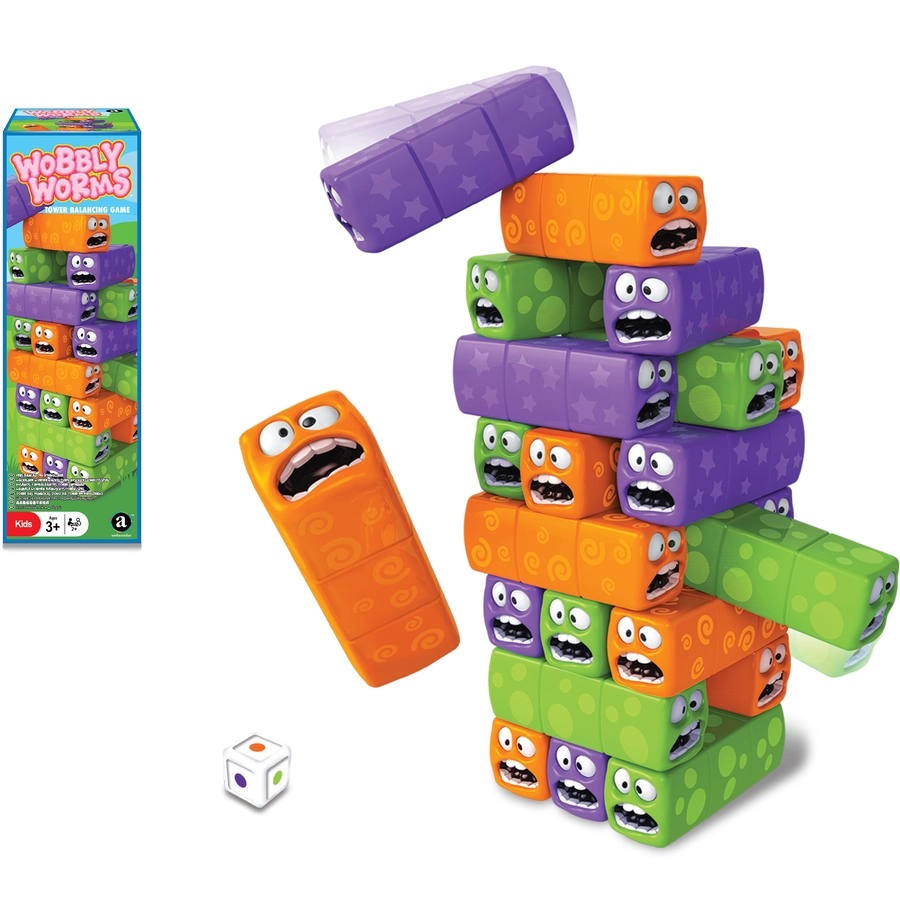 Merchant Ambassador Wobbly Worms Tower Balancing Game bunt