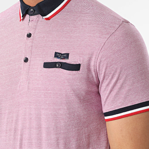 Polo Manches Courtes Drexler Rose Chiné