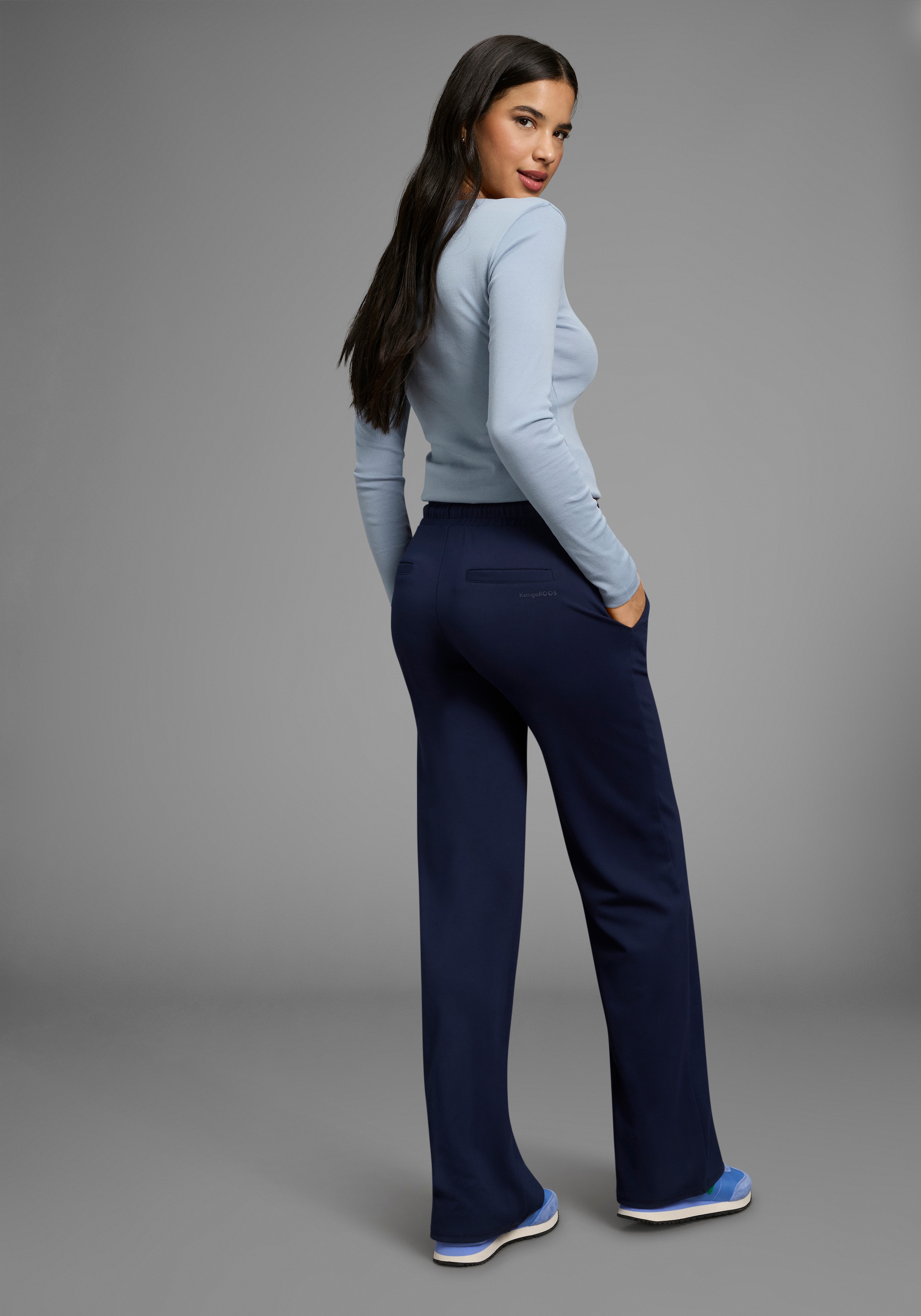 KangaROOS Palazzohose  im Loose Fit mit Kordelzug