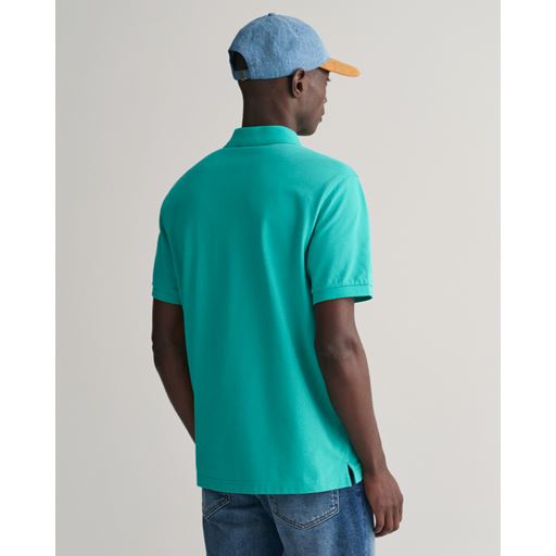 GANT Shield Piqué Polo T-shirt, Lagoon Blue, L