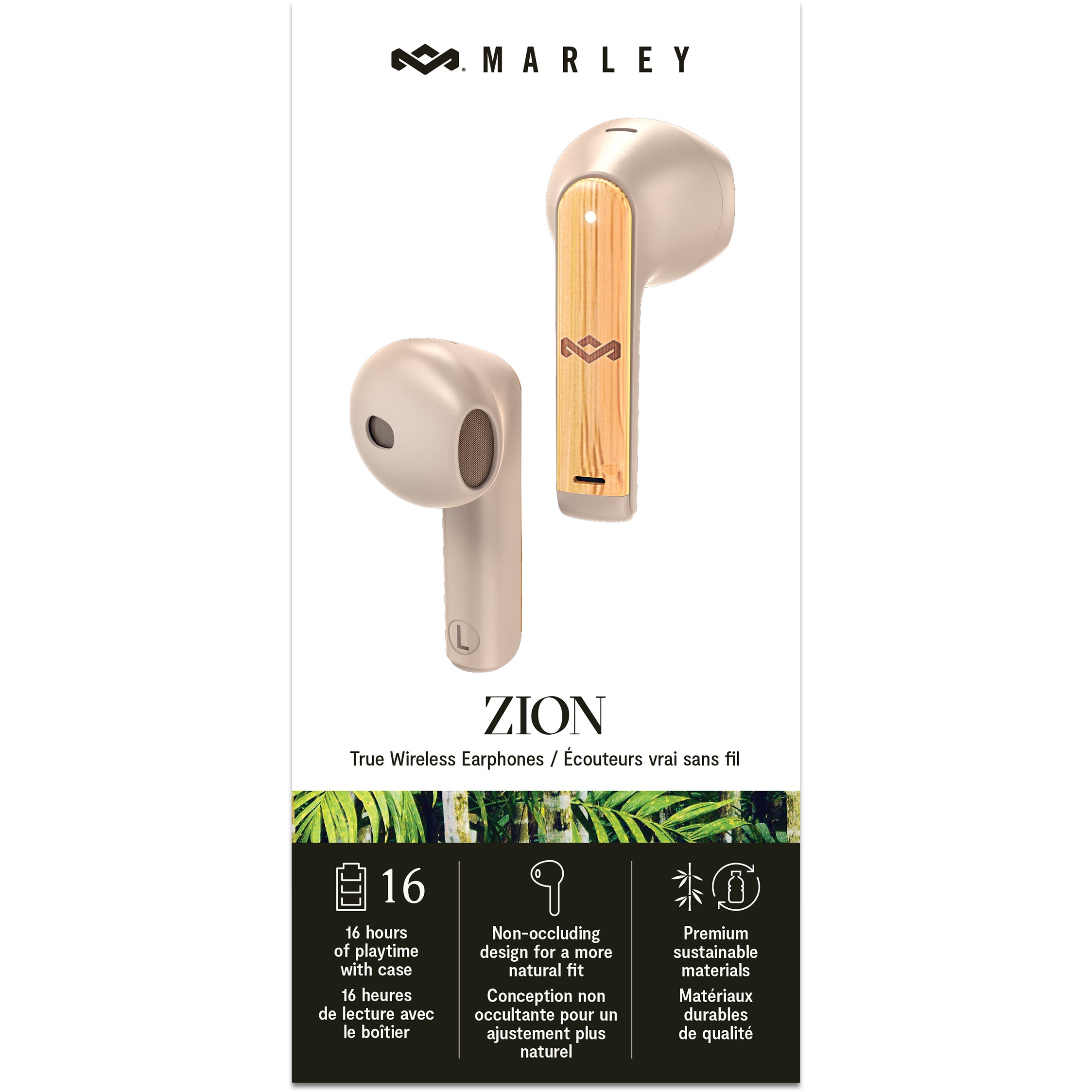 House of Marley Zion TWS Cream draadloze oordopjes