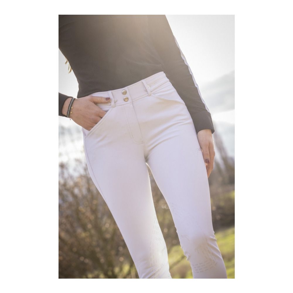 Pénélope ÉLÉGANCE - Pantalon siliconé Femme blanc