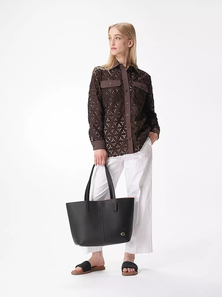 COACH Ledertasche - Shopper NORTH 32 schwarz