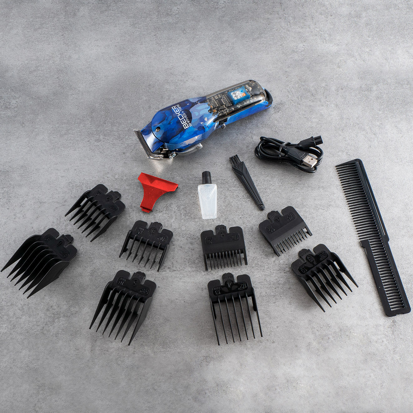 Becker Shaves & Trims Tondeuse sans fil cheveux et barbe blue motion bleue