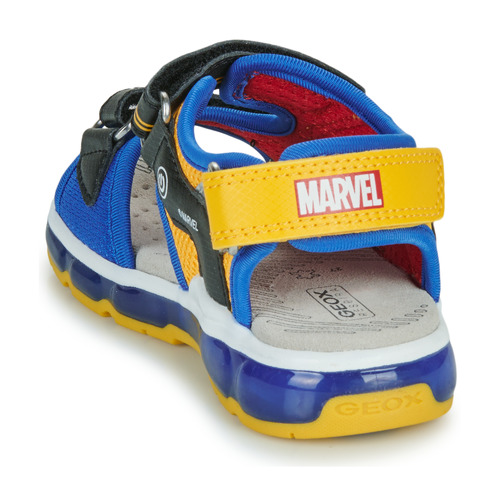 Geox - J SANDAL ANDROID BOY - Bleu / Jaune