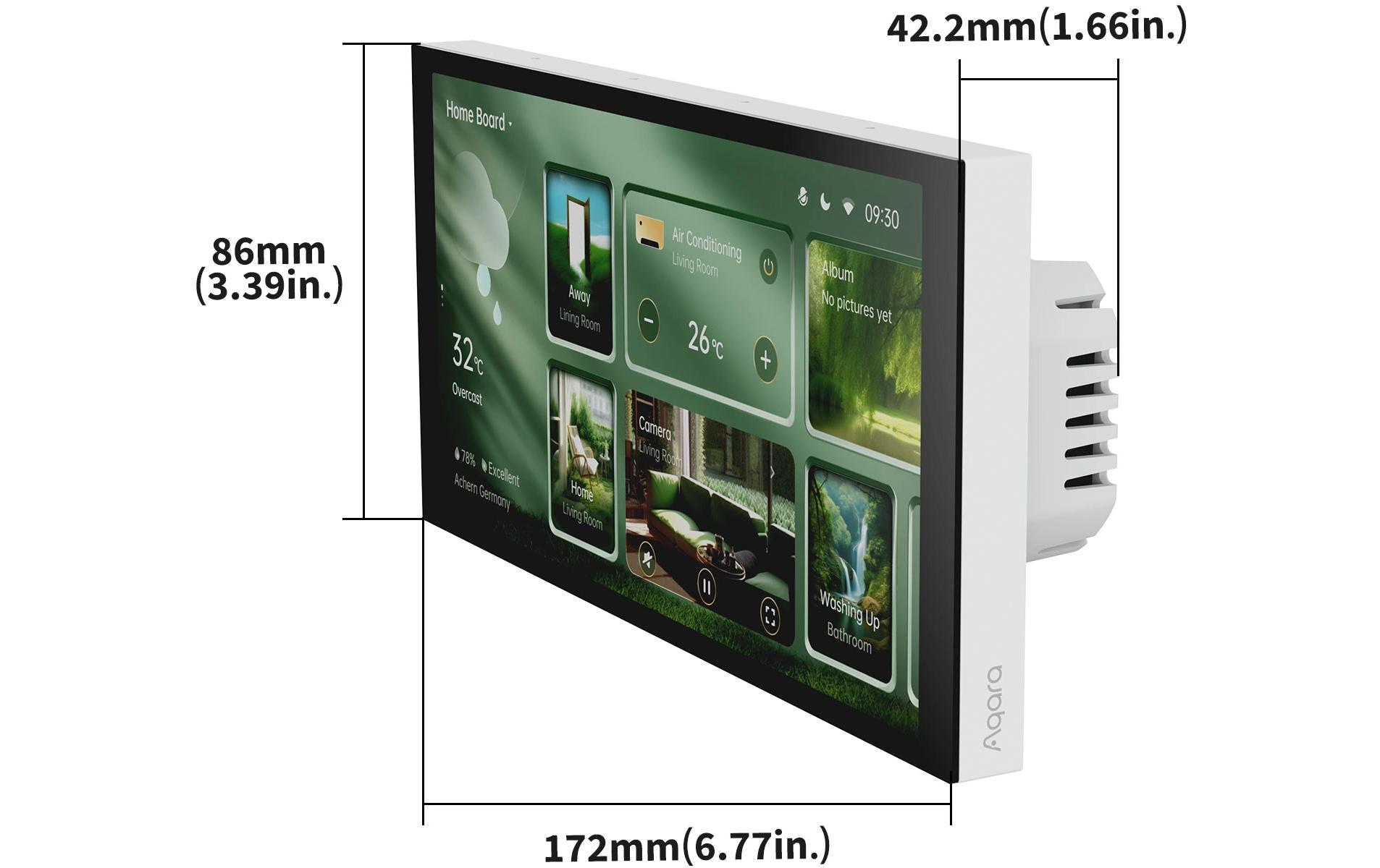 Smart Panel-Hub S1 Plus EU<br>Hochwertiges Bedienfeld mit integriertem 2-Kanal-Schalter