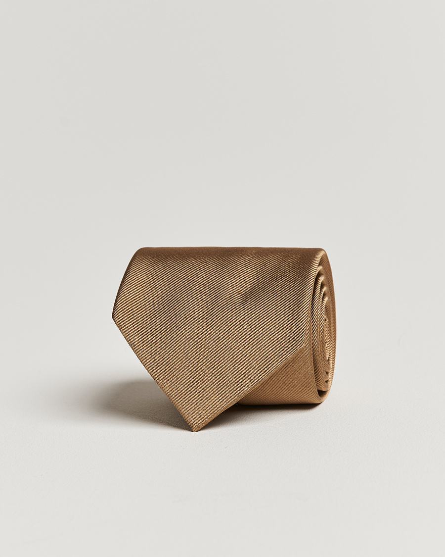 Amanda Christensen Plain Classic Tie 8 cm Sand