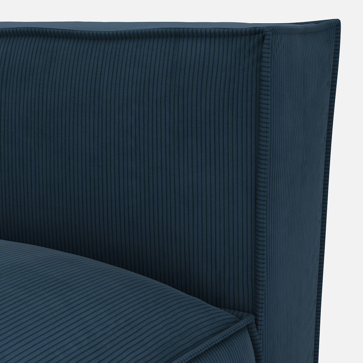 LA REDOUTE INTERIEURS<br>Sofá lounge, esquerdo, veludo cotelê, Seven