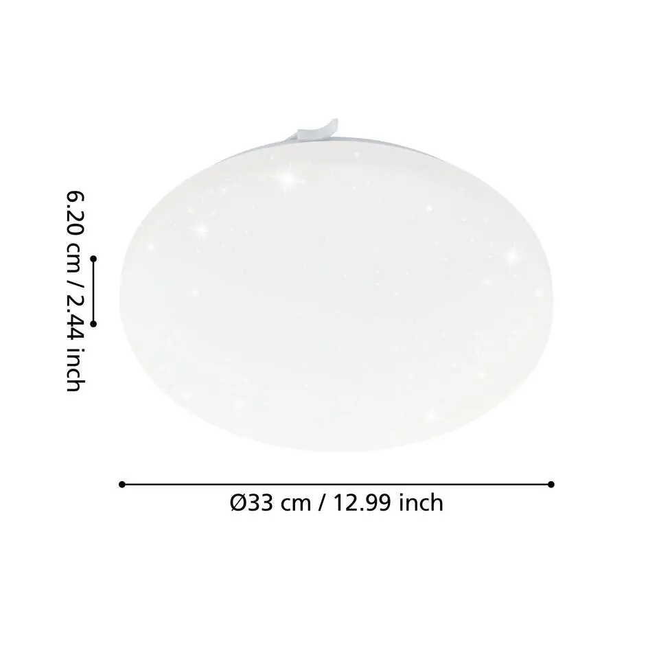 EGLO Frania-s Plafonnière - LED - 33 cm - Wit
