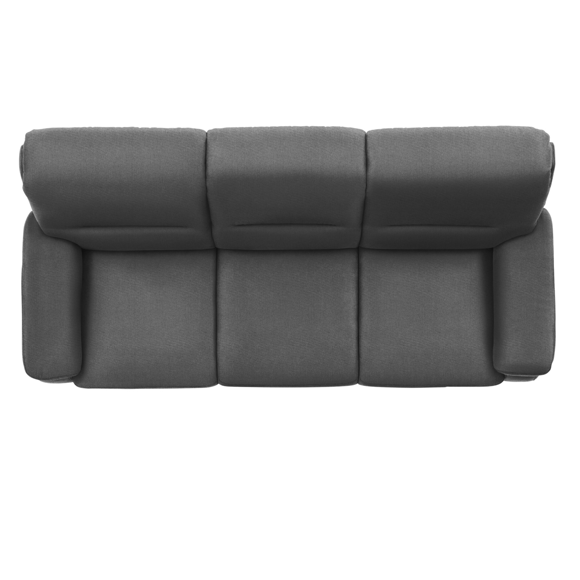 polsterpower 3-Sitzer-Sofa - Miro grau - Basismodell