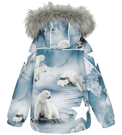 Molo Vinterjakke - Hopla Fur - Polar Bear Joy