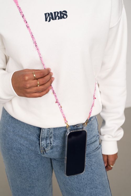 Roze bandana telefoonkoord