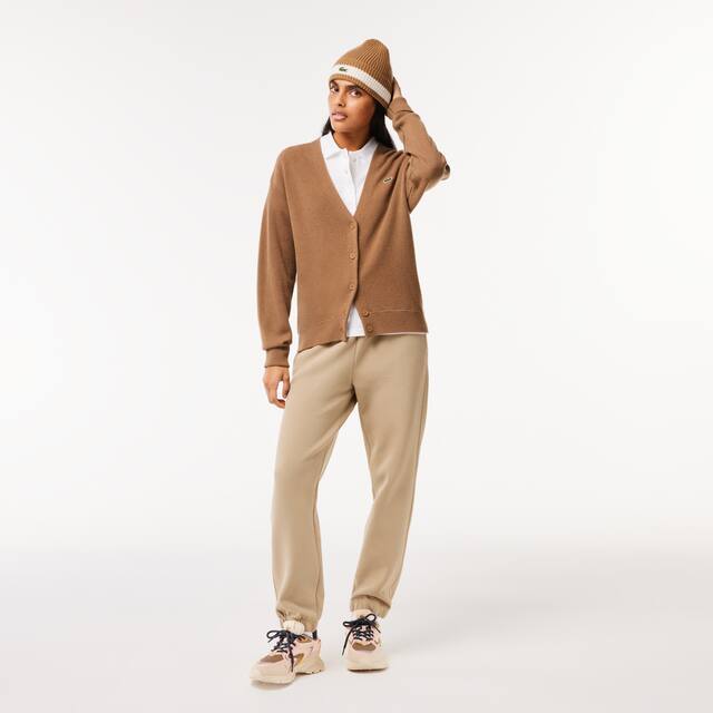 Polo L.12.D slim fit en mini piqué stretch Manches Courtes - Blanc - Lacoste - Femme