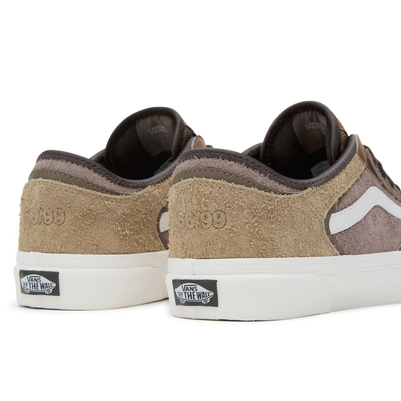 Vans Baskets en Velours de Cuir Rowley Classic marron