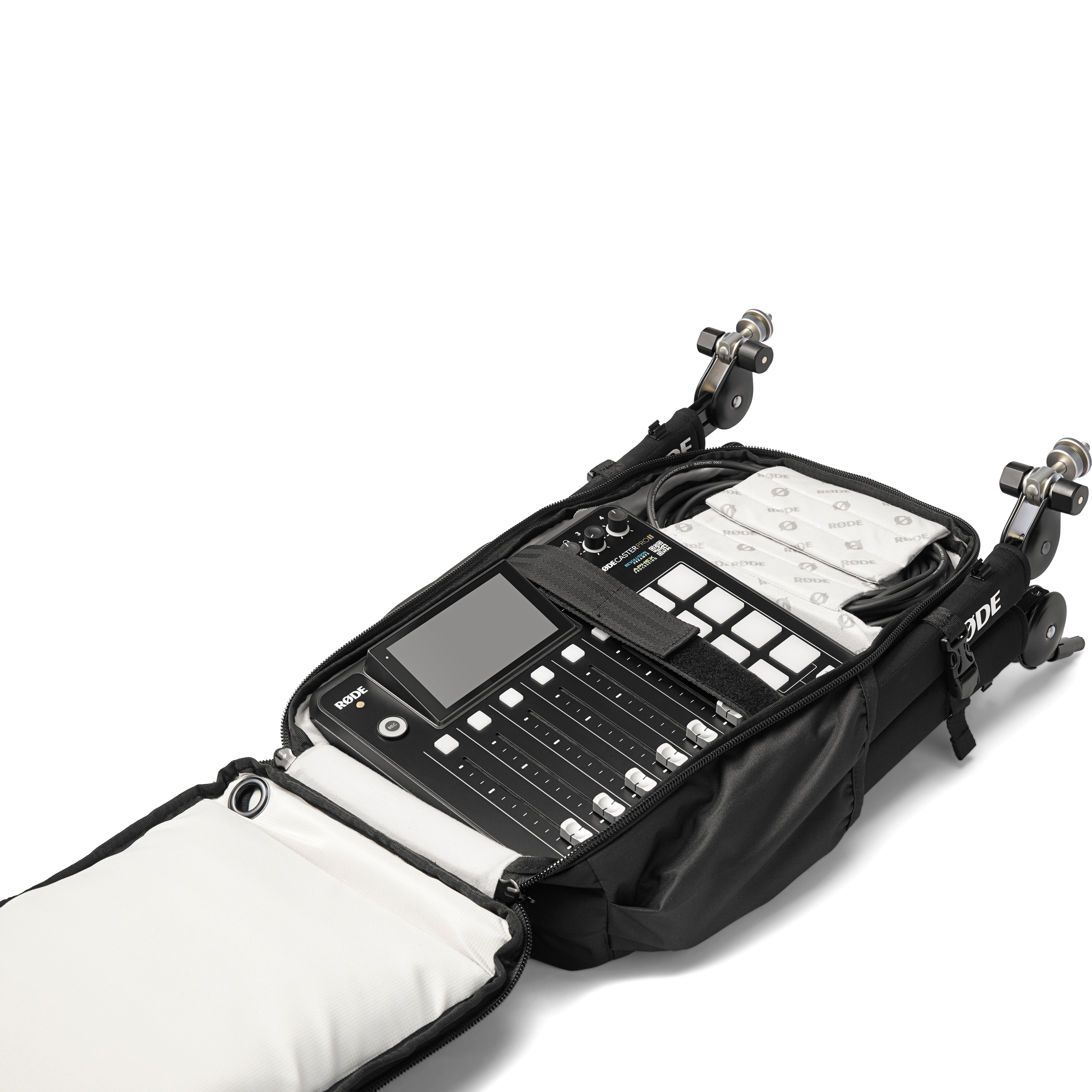 RØDE Rodecaster Pro II + Backpack set voor mobiel gebruik