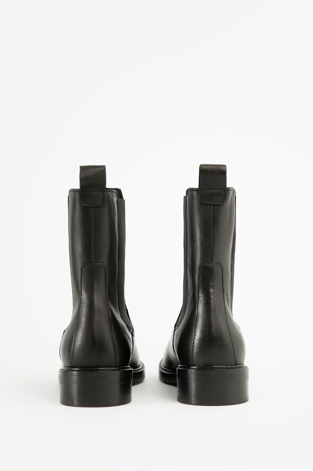 Zwarte leren chelsea boots