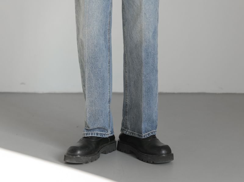 Remeefa - Mid Rise Washed Loose Fit Jeans