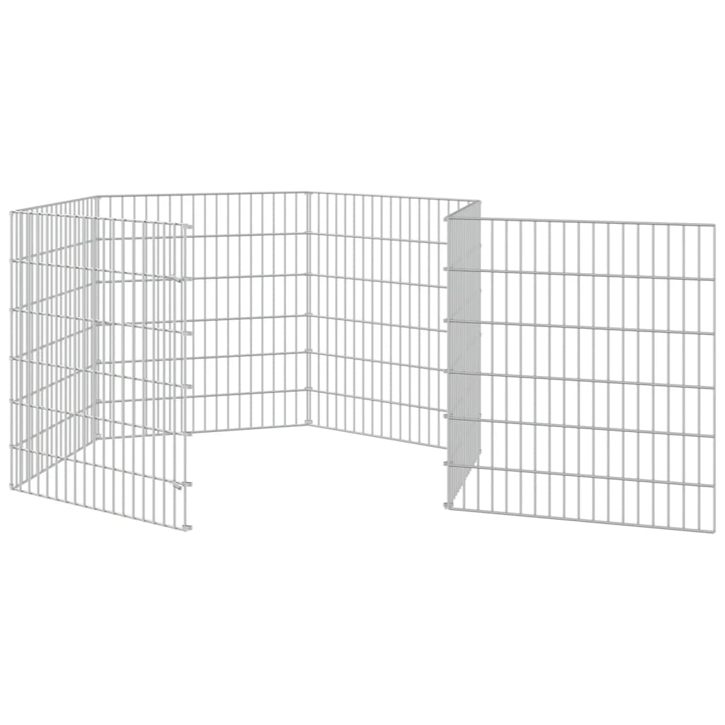 Cage à lapin 6 panneaux 54x60 cm fer galvanisé