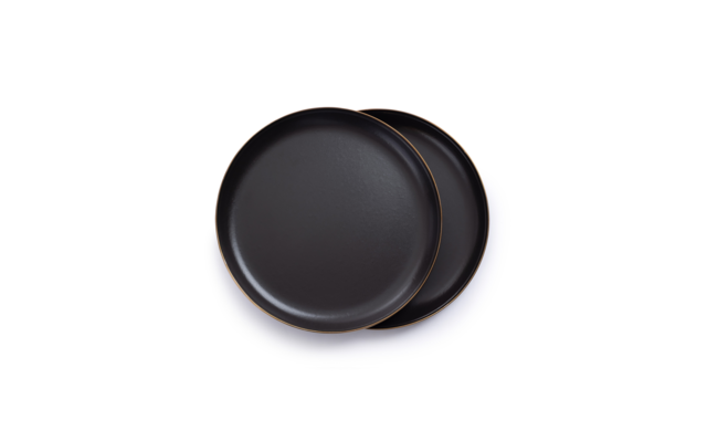 Barebones emaillierte Teller Set Enamel 2 teilig