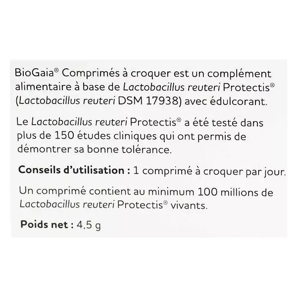 BioGaia Probióticos Lactobacillus Reuteri Protectis Sabor Limão 10 comprimidos