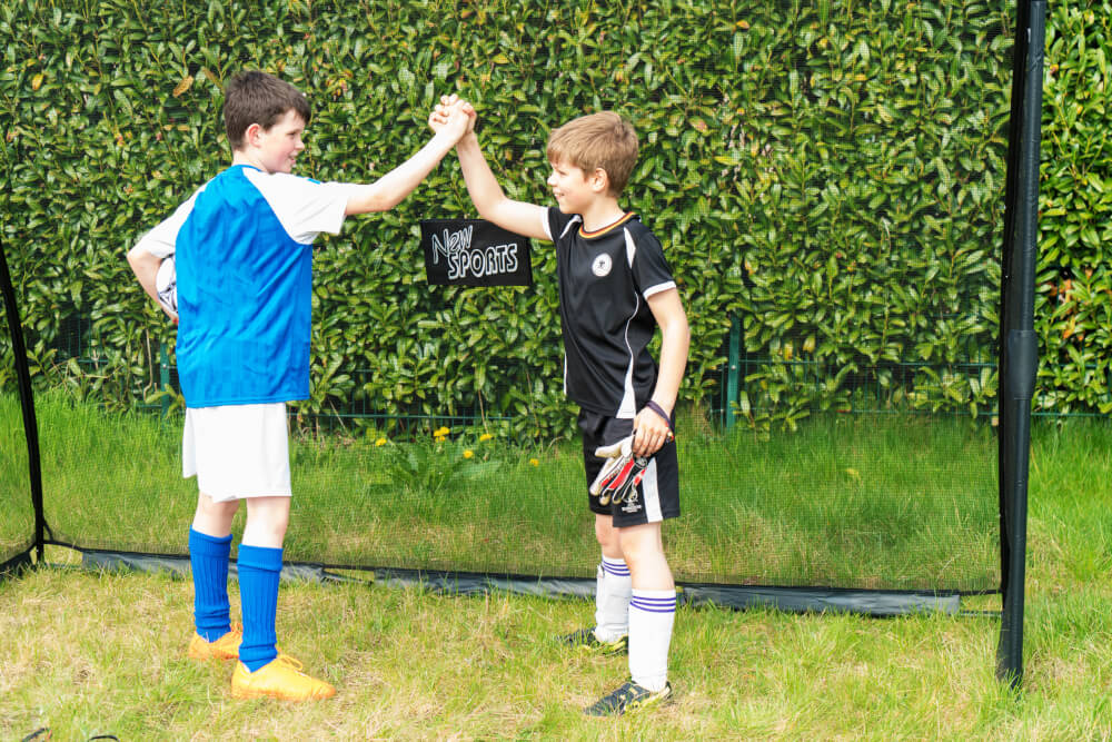 New Sports Fußballtor mit engmaschigem Netz, 300x200x90 cm