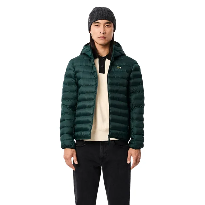 Lacoste Quilted Hooded Puffer Jas Heren