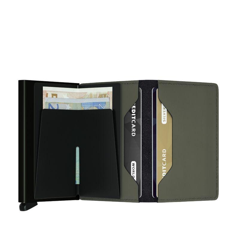 Secrid Slim Wallet Matte Green Black