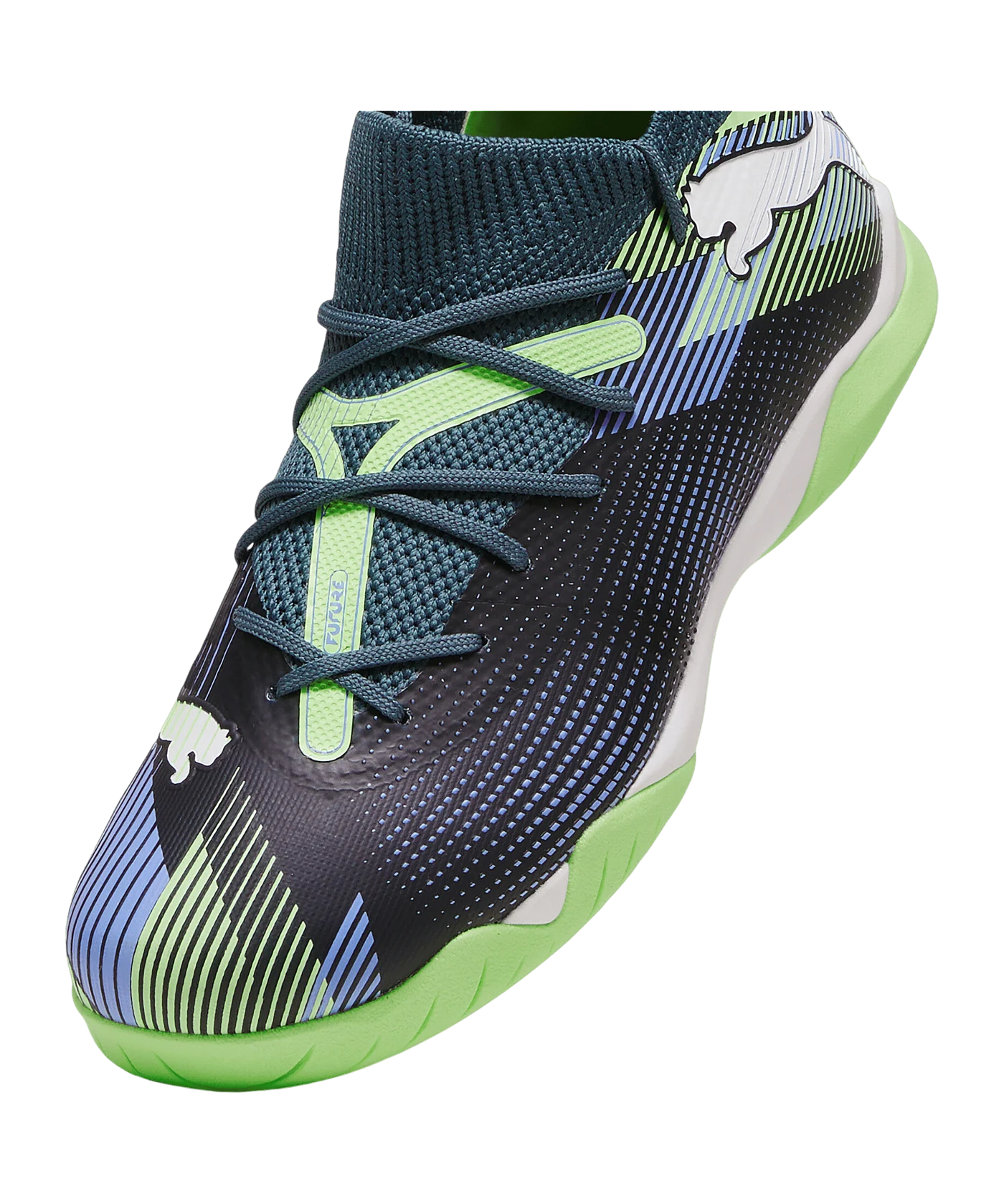 PUMA FUTURE 7 Match + Mid IN Lights Out Jr Kids Grau Weiss F03
