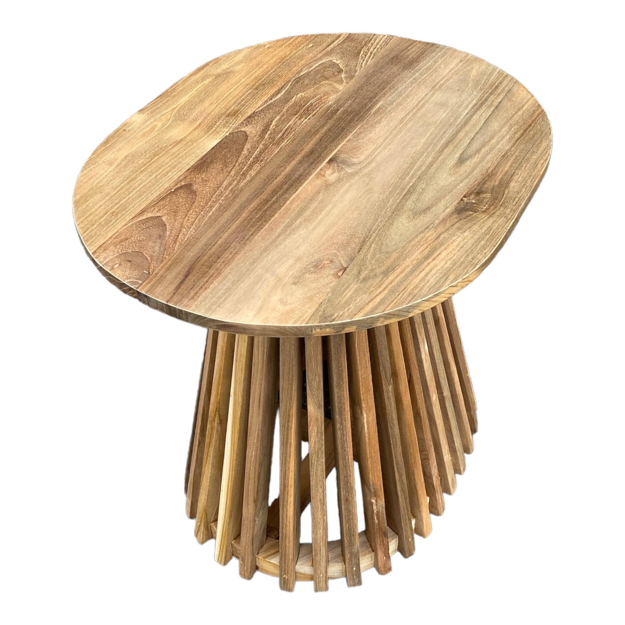 Amsar bijzet tafel ovaal Naturel 50cm