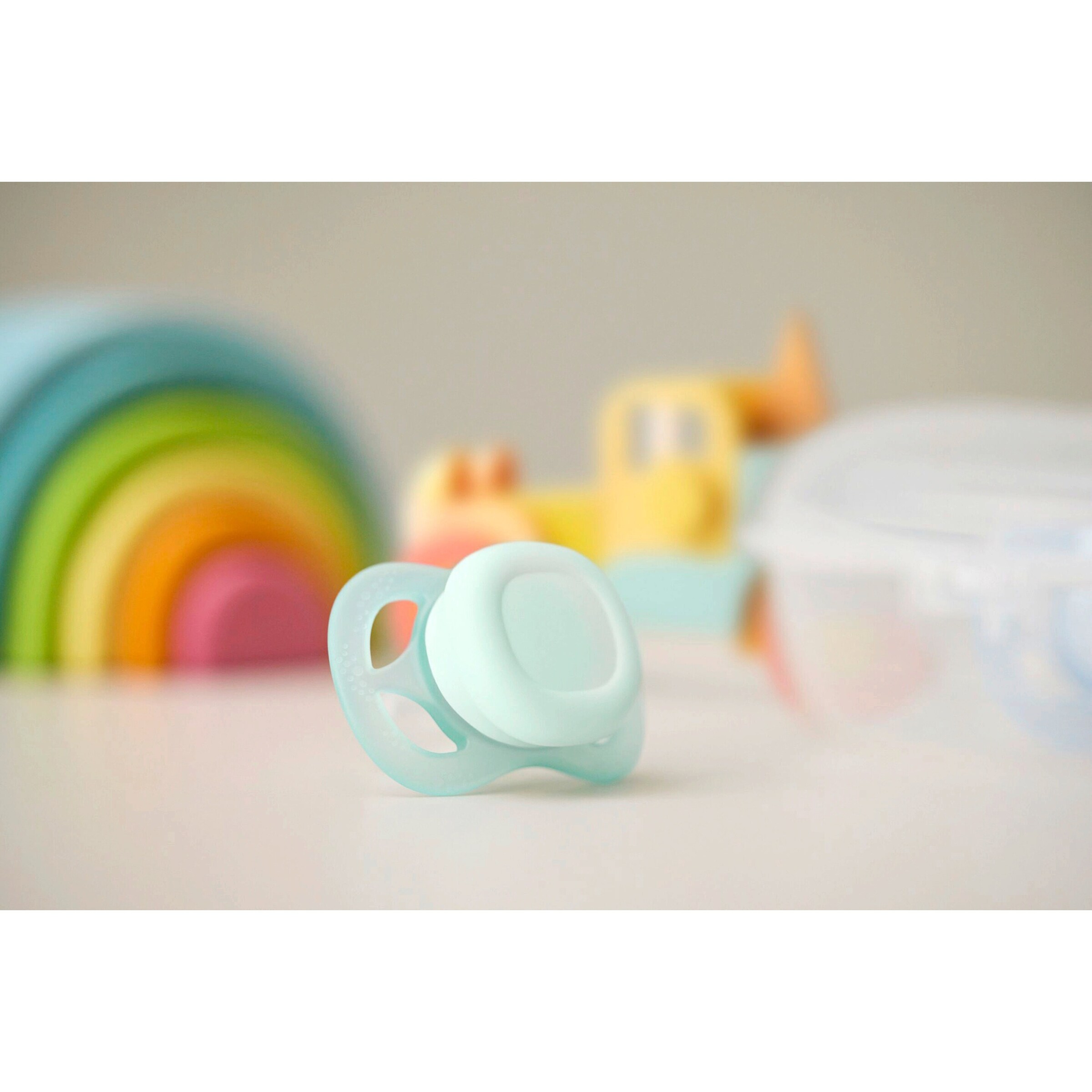 Philips Avent 2er-Pack Schnuller ultra start, 0-2M grün/blau