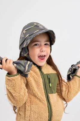 Nordbjørn Fjord Fôret Sydvest & Votter, Hide and Seek Green