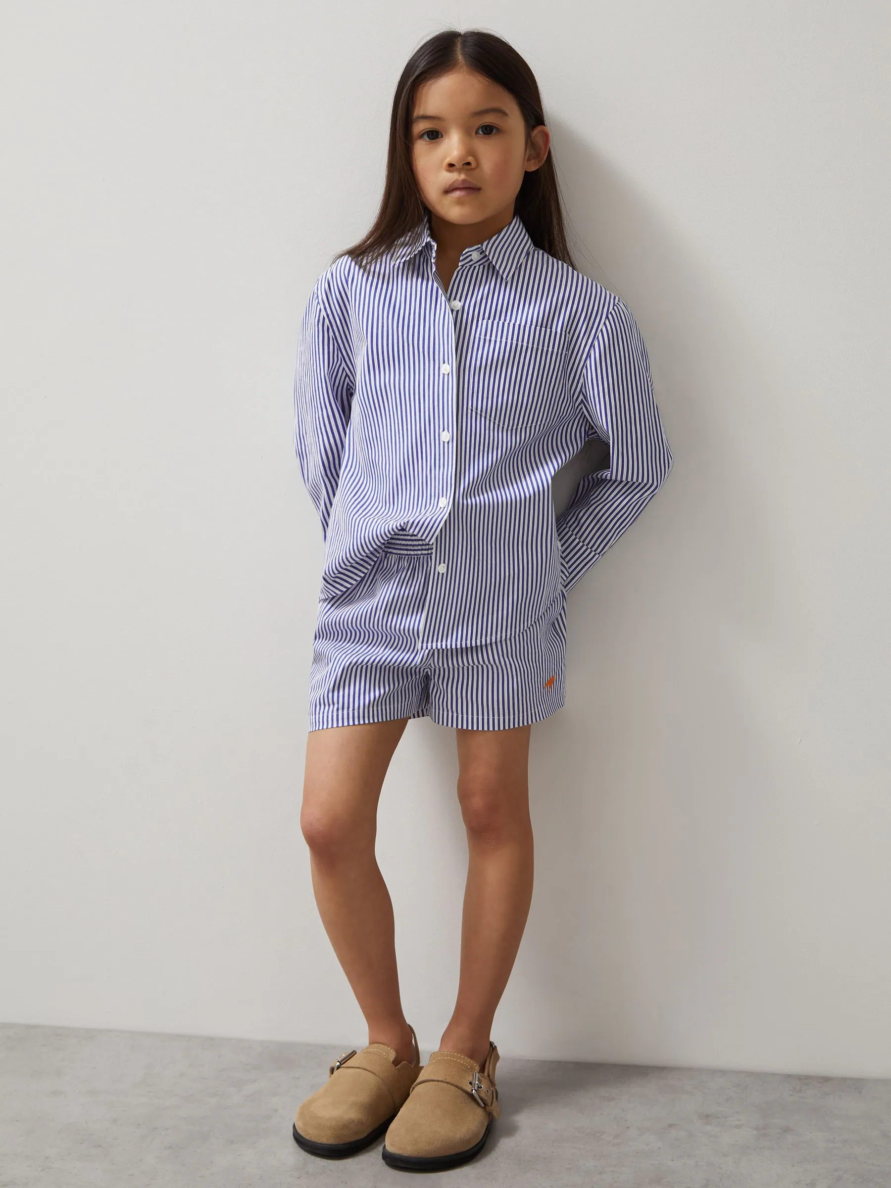 Reiss Lella McLaren F1 Team katoenen shorts met strepen