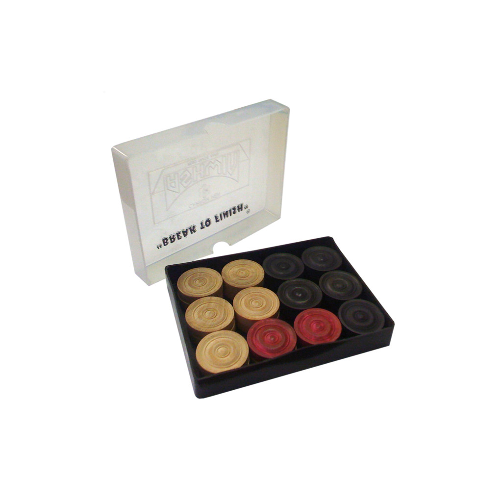 Boite de pions de Carrom 