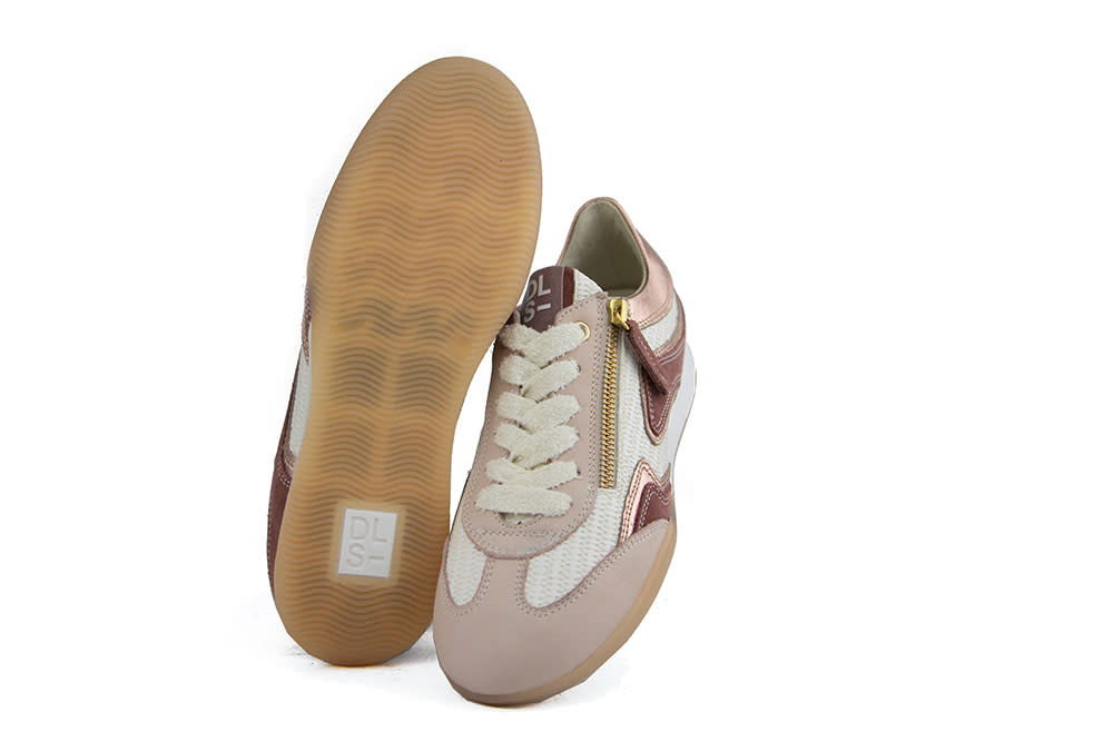 DL Sport Sneaker Nabuk Pink Goffry Panna