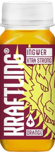 Kraftling Ingwer Shot extra strong Orange-Curcuma HPP-Qualität