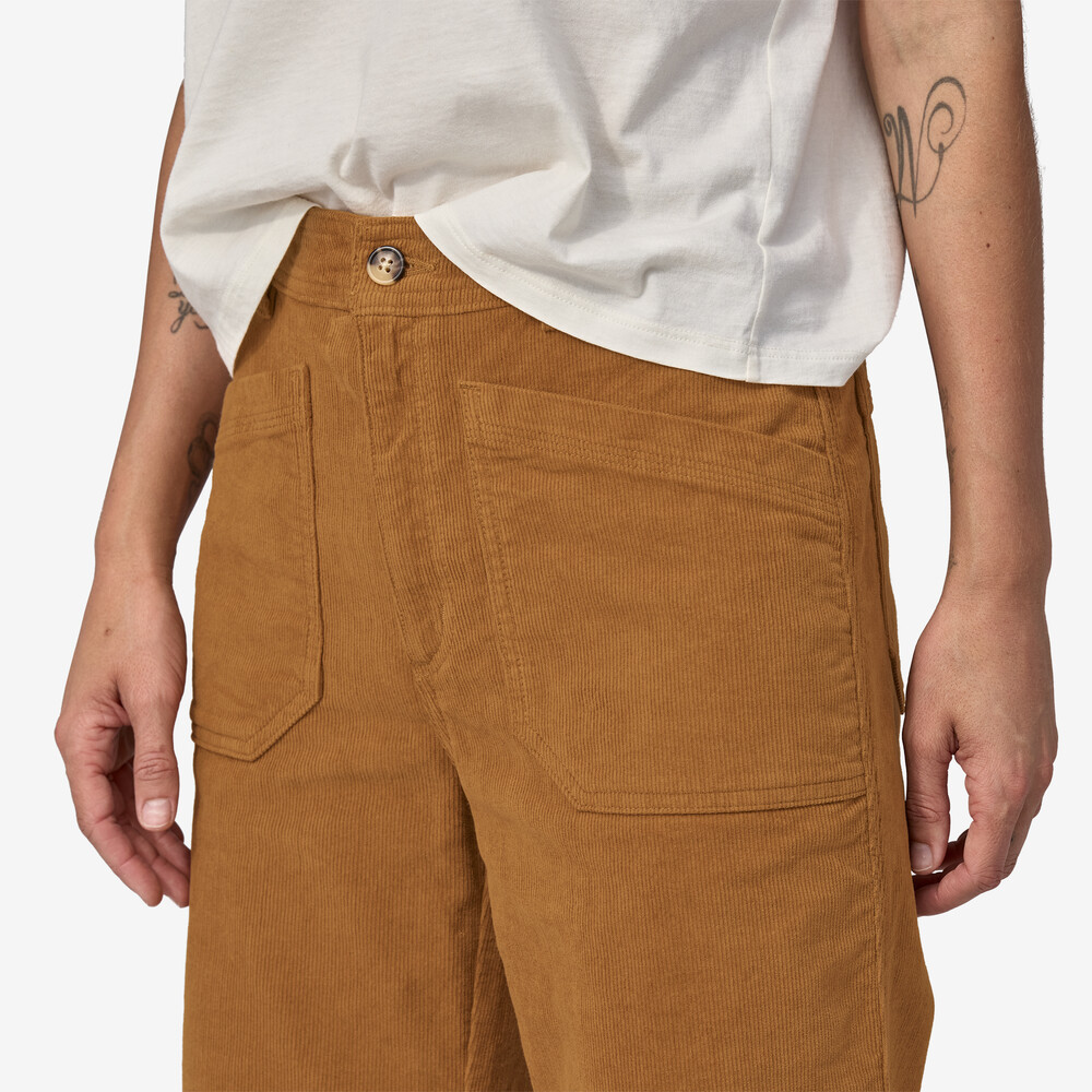 Cordhose für Damen mit weitem Bein