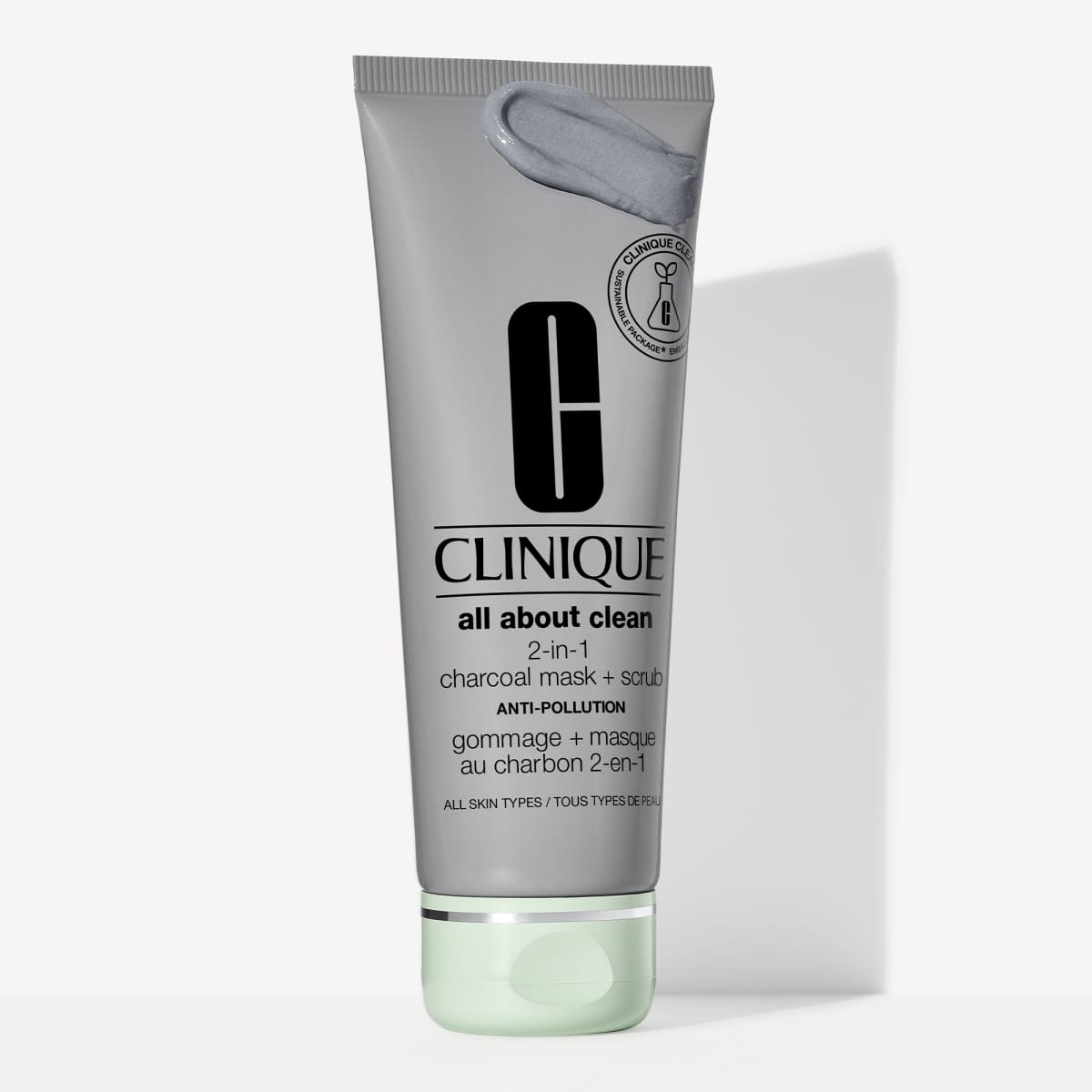 CLINIQUE All About Clean Gommage + Masque Au Charbon 2-en-1