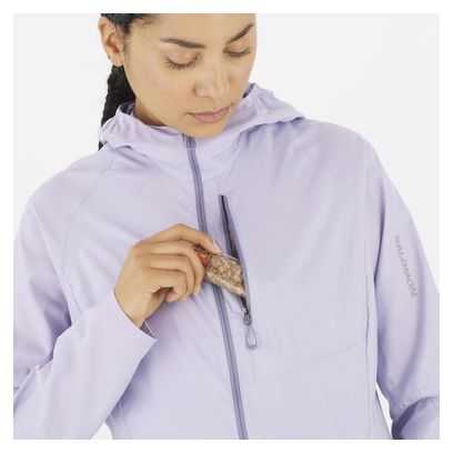 Veste coupe-vent Salomon Bonatti Cross Wind Bleu Femme