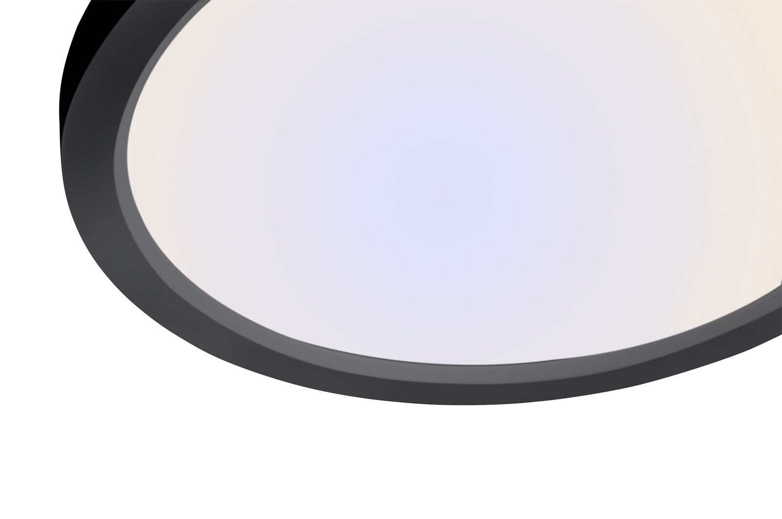JUST LIGHT LED Deckenlampe FLAT 40 cm schwarz