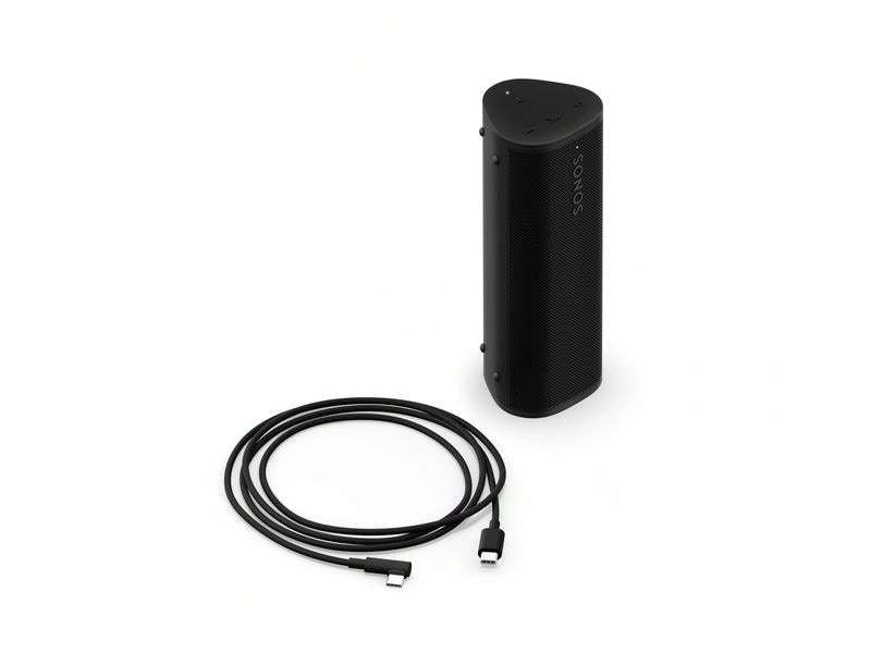 Sonos Smart Speaker Roam 2 Schwarz Kompakter Lautsprecher mit hoher Klangqualität