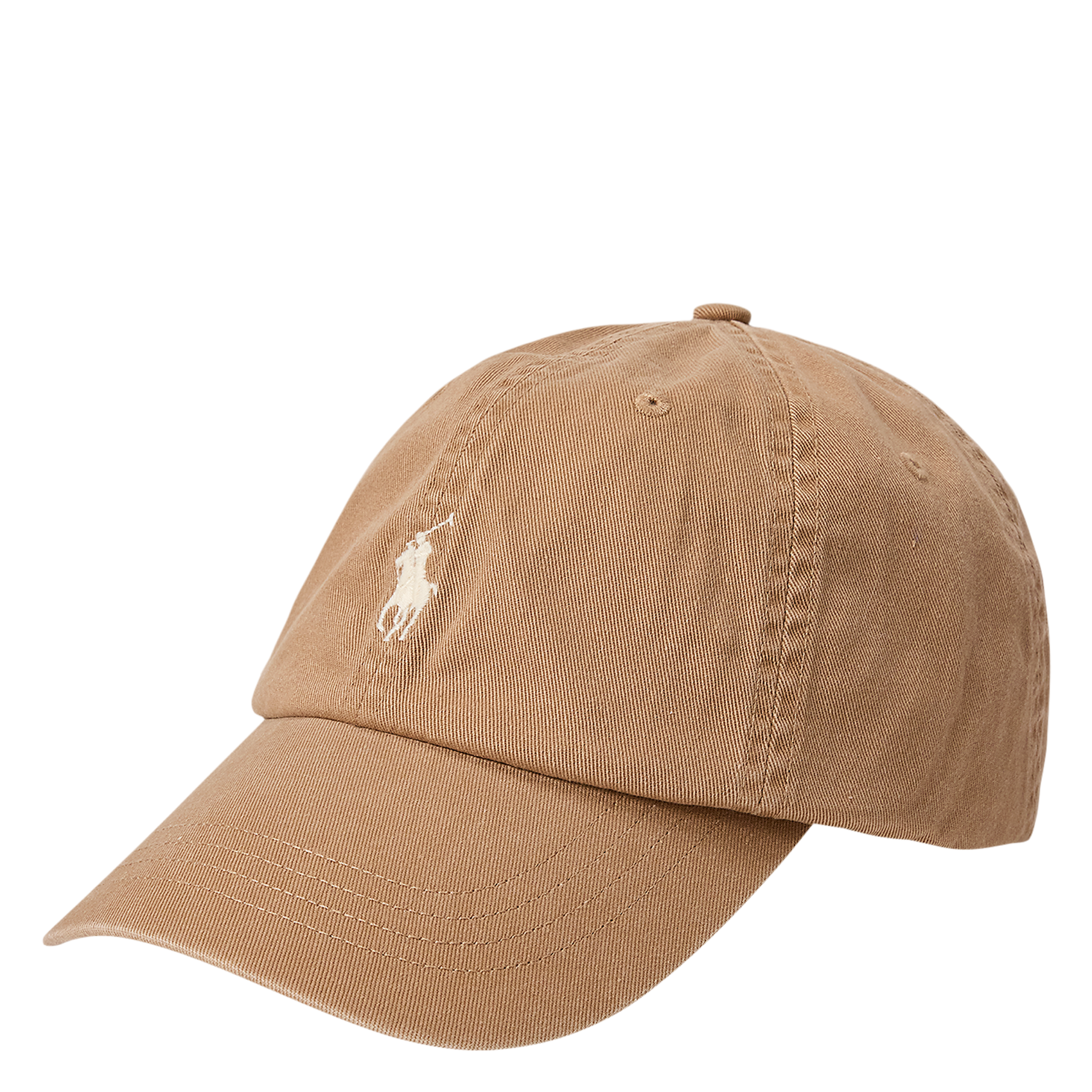Casquette avec logo brodé en coton | Beige