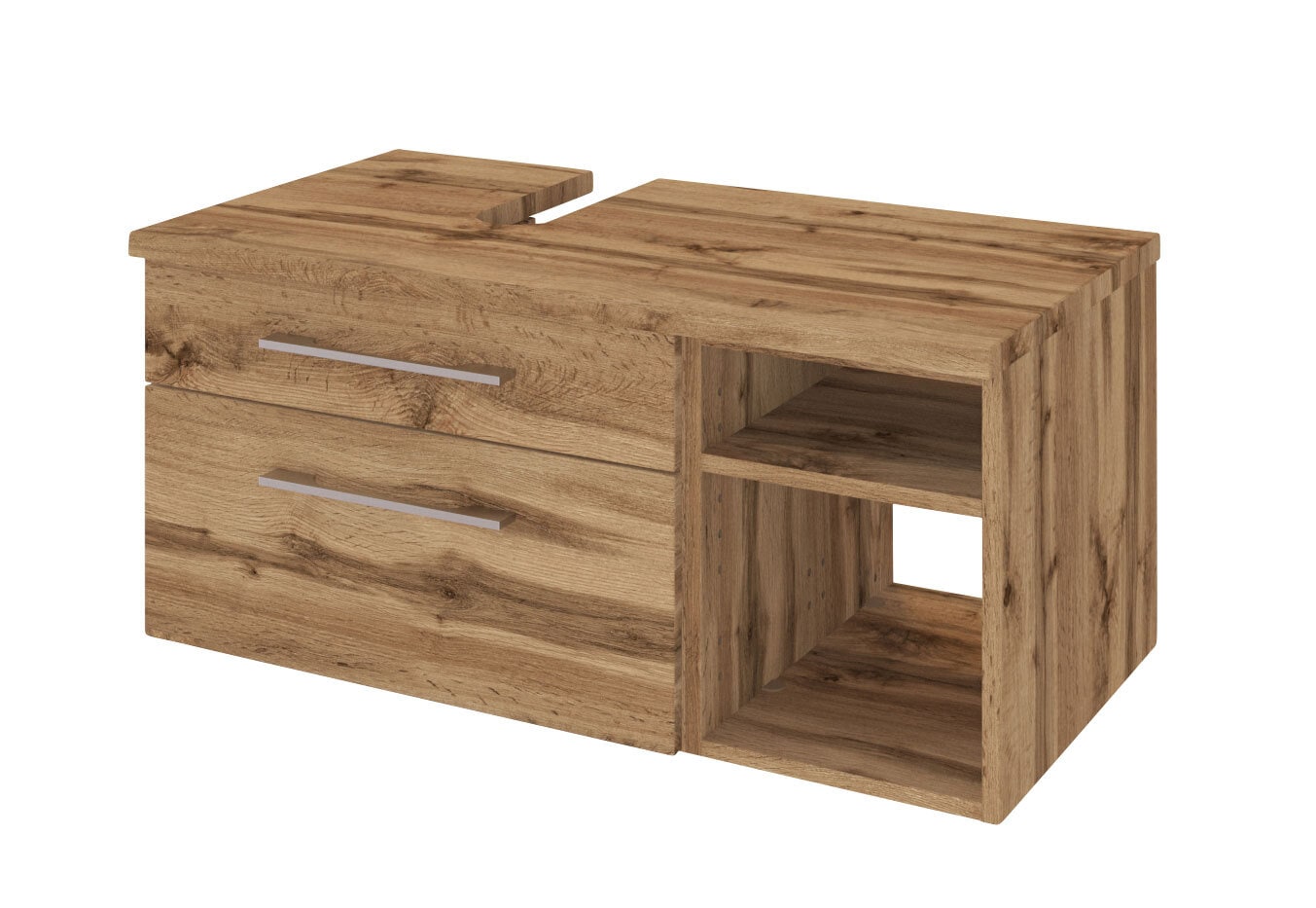 Waschbeckenunterschrank Davos Wotan Eiche-Optik 90x41x47 cm