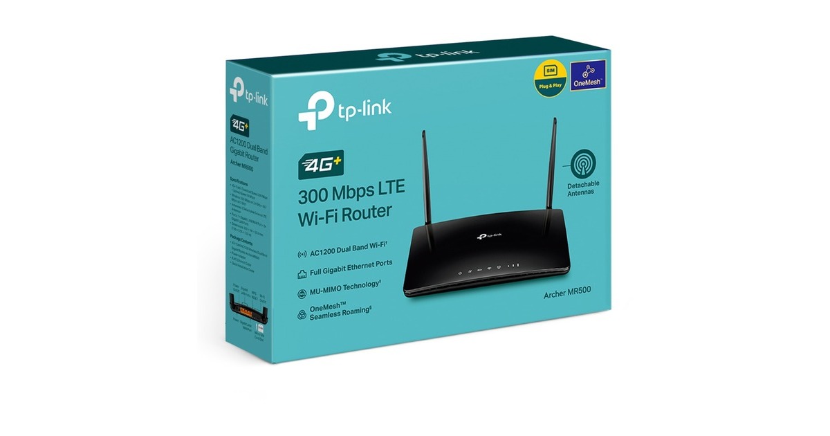 TP-LinkArcher MR500 wlan lte router  (Zwart, 4G/LTE)