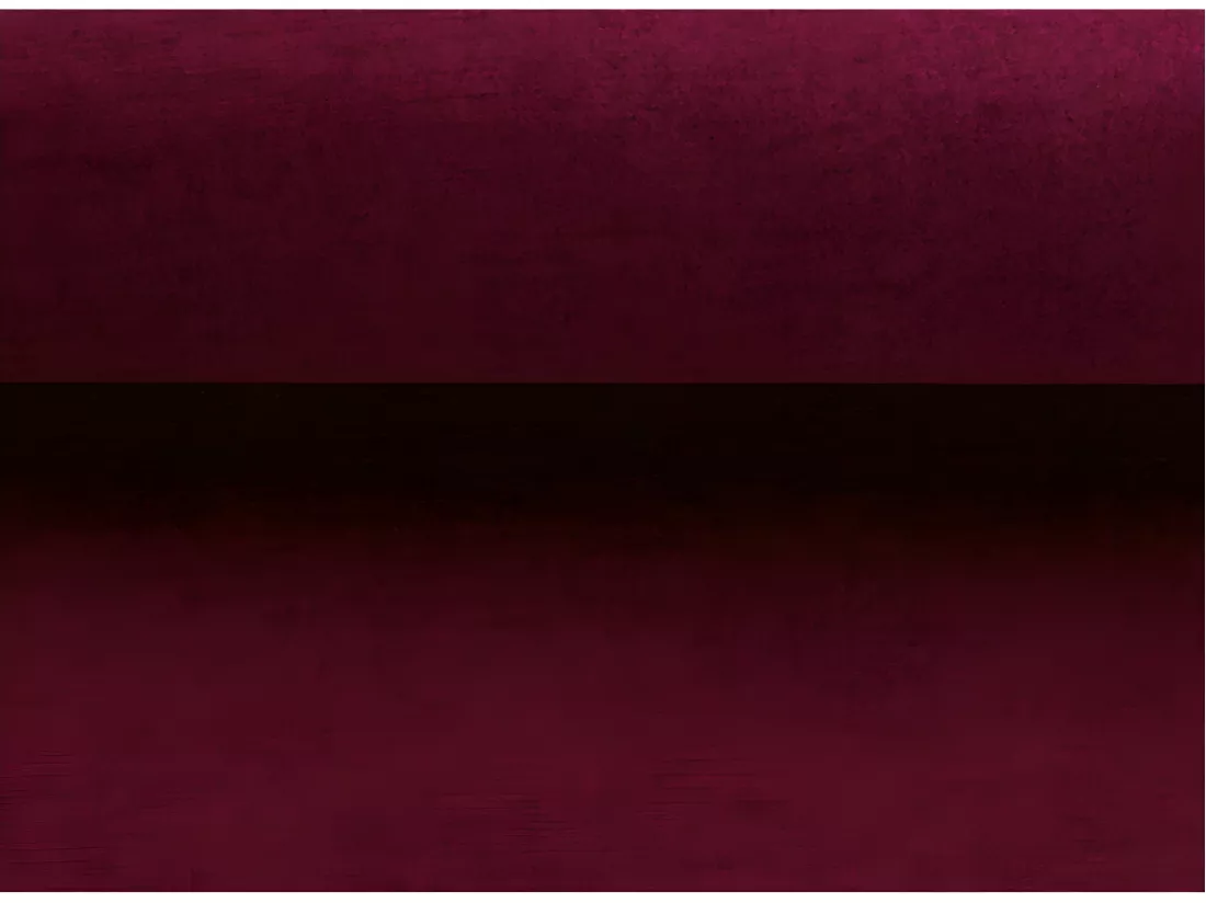 Canapé en tissu luxe 5/6 places BRENNER bordeaux, côté accoudoir gauche