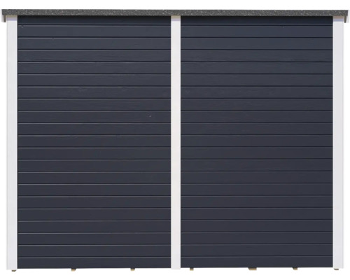 Bertilo Timmo 2 tuinhuis met vloer, 251 x 140 cm, antraciet