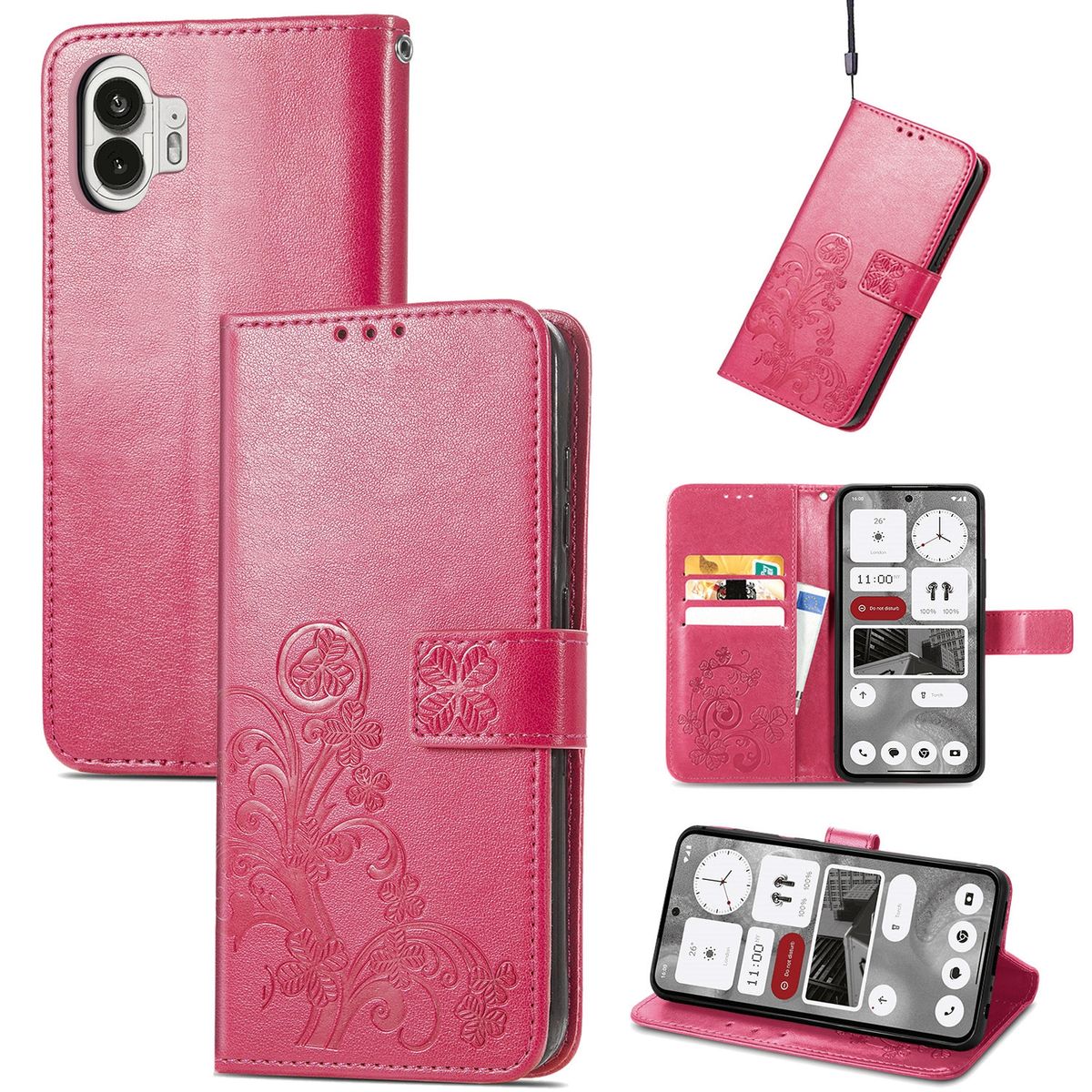 Schutz Handy Hülle für Nothing Phone 2 Case Cover Klapp Tasche Wallet Etuis Neu