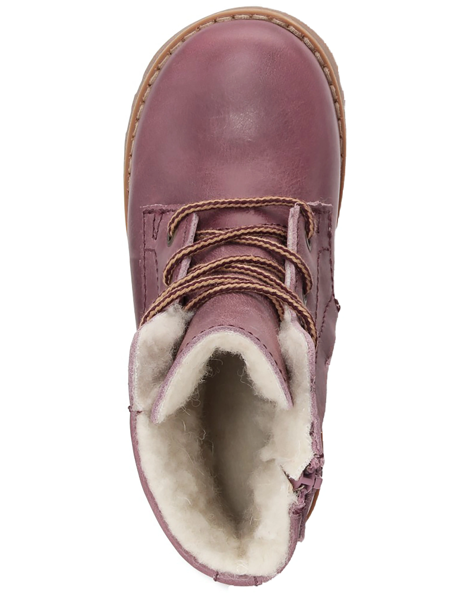 Schnür-Boots TAYLOR gefüttert in dark rose